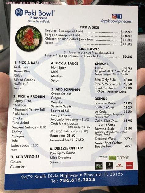 poki bowl menu.